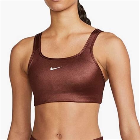 Nike Intimates And Sleepwear Nike Drifit Swoosh Shine Mediumsupport Sports Bra Poshmark