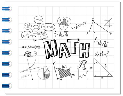 Doodle F Rmula Matem Tica Con Fuente De Matem Ticas En El Cuaderno