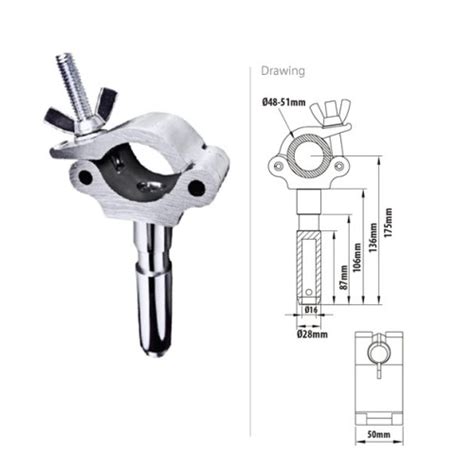 Kupo Half Coupler W 28mm Tv Spigot