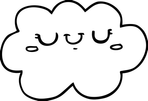 cute cartoon cloud 12352737 Vector Art at Vecteezy