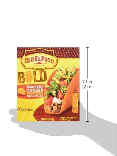 Old El Paso Stand N Stuff Bold Nacho Cheese Flavored Taco Shells 10ct