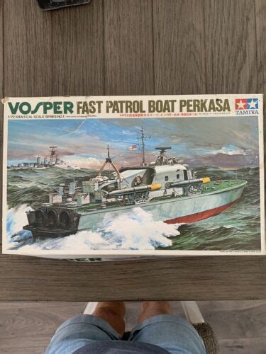 Tamiya Vosper Fast Patrol Boat Perkasa Model Kit With Motor 172 Kit