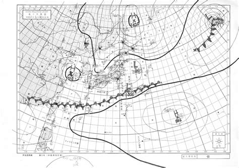 6月14日（日）天気図 墨田区立本所中学校 科学部