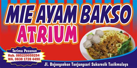 Desain Banner Bakso Dan Mie Ayam Cdr Desain Banner Desain Makanan ...