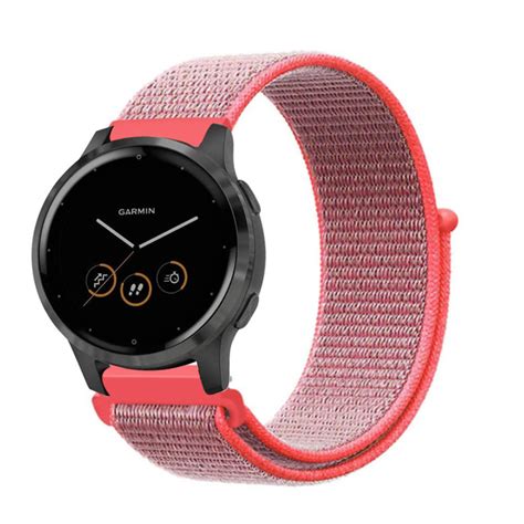 Garmin Vivoactive S Nylon Band Roze Rood Smartwatchbanden Nl