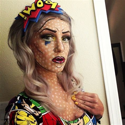 Pop Art Comic Makeup LEGIT Halloween Costume PopArt MakeupArtist