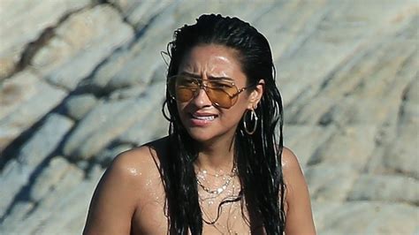 Pretty Little Liars Star Shay Mitchell Goes Topless On The Beach In Greece See The Pic