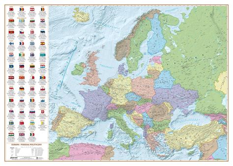 Eko Graf Europa mapa ścienna polityczna tapeta XXL Eko Graf