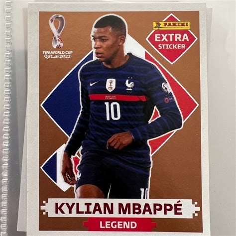 Figurinha EXTRA KYLIAN MBAPPE LEGEND BRONZE ORIGINAL COPA 2022 Shopee