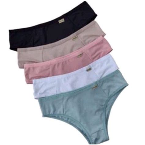 Kit Calcinha Tang O Lingerie Conforto Lisa Roupa Feminina Gota Rosa Lingerie Calcinha