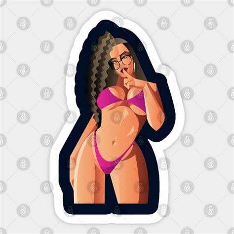 Bikini Girl Sexy Sticker TeePublic