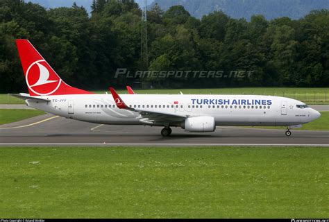 TC JVU Turkish Airlines Boeing 737 8F2 WL Photo By Roland Winkler ID