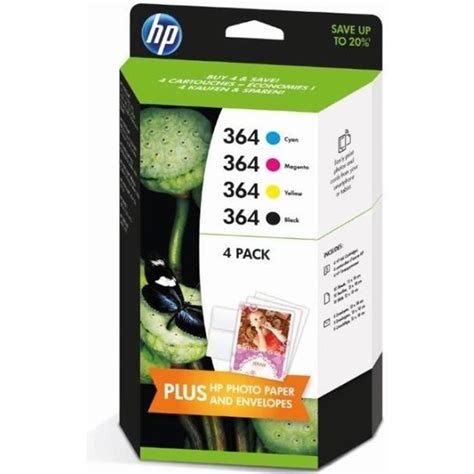 Multipack 4 Cartouches Hp 364 Noir 3 Couleurs Prix Pas Cher Cdiscount