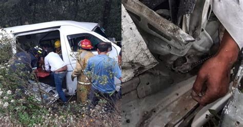 Fatal Accidente Combi Cae A Barranco En Edomex Hay Seis Muertos Y