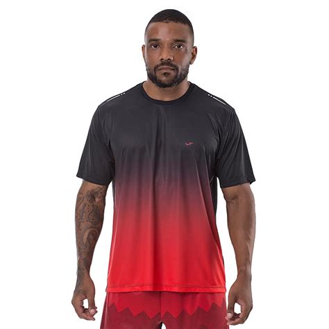 Compre Camiseta Esportiva Gola Careca Estampa Degradê Frontal Elite