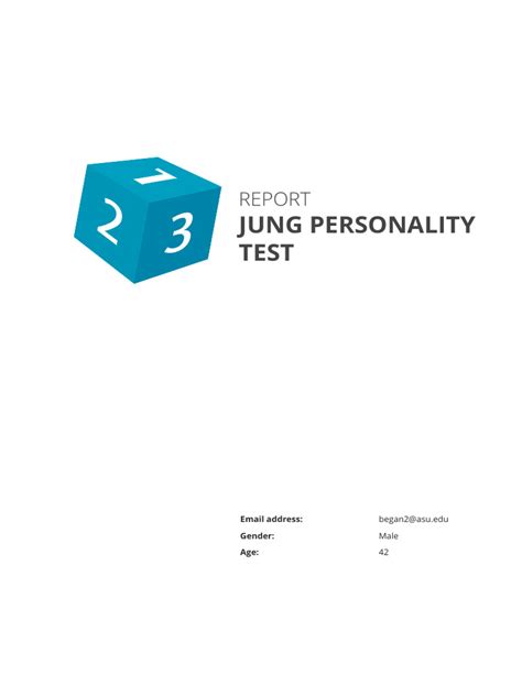 123test Report Report Jung Personality Test 2023 11 27 00 Pdf