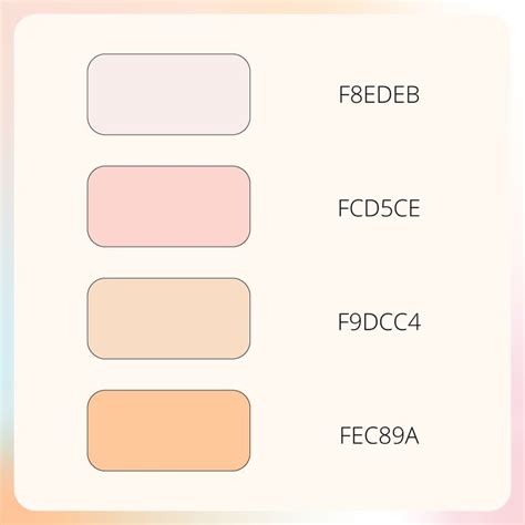 Pinky Nude Color Palette Bria Walker Designs