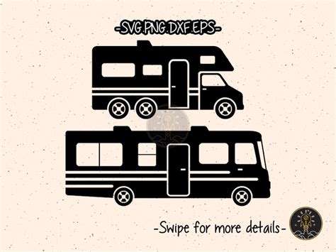 Class A Class C Motorhome Rv Svg Cut File Vector Cricut Etsy