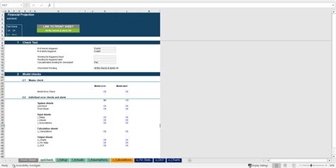 Excel Template Rental Business Financial Projection Statement Model