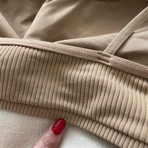 Frankies Bikinis Tan Scoop Neck Bikini Top Unlined Depop