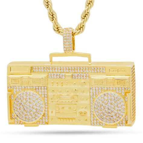 Run Dmc Ghetto Blaster Necklace Run Dmc Jewelry King Ice