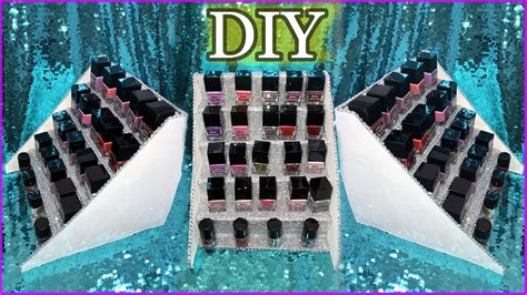 Easy Diy Nail Polish Table Display Rack Under 3 Organisation And Storage Room Decor 2020