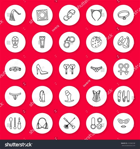 Sex Toys Set Vector Illustration Stock Vector Royalty Free Shutterstock