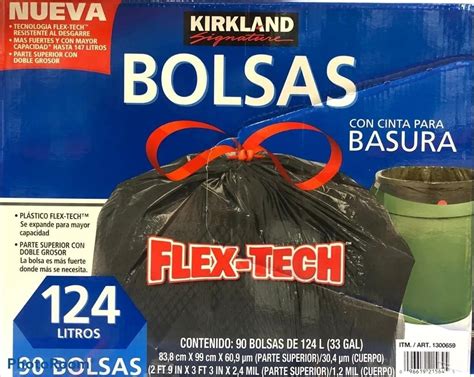 Bolsas Para Basura Litros Kirkland Bolsas Flex Tech Mercado