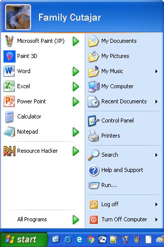 Get better Windows XP Start Menu by 2004James on DeviantArt