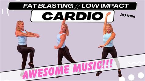 30 Minute Low Impact Cardio Workout Fat Burning Fun Music Youtube