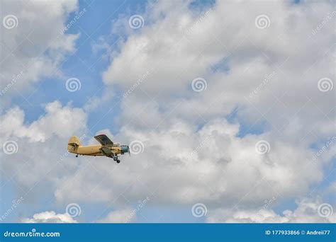 The plane is a crop duster stock photo. Image of agriculture - 177933866