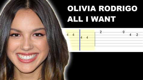 Olivia Rodrigo All I Want Easy Guitar Tabs Tutorial Youtube