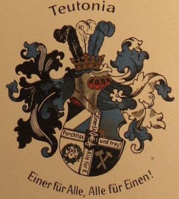 Wappen Von Corps Teutonia Zu Freiberg Coat Of Arms Crest Of Corps