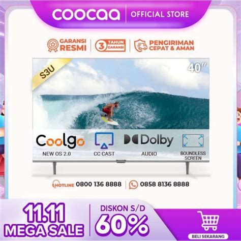 Jual Coocaa S U Digital Smart Tv Led Inch Wifi Youtube Os Coolita