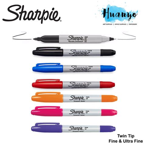 Sharpie Double Twin Tip Permanent Marker Fine And Ultra Fine Tip Per Pcs