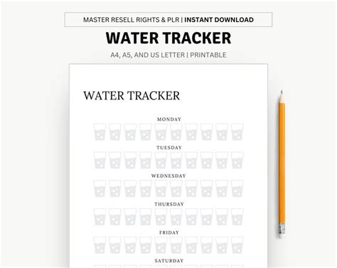 Water Tracker Printables Stay Hydrated With Printable Water Tracking