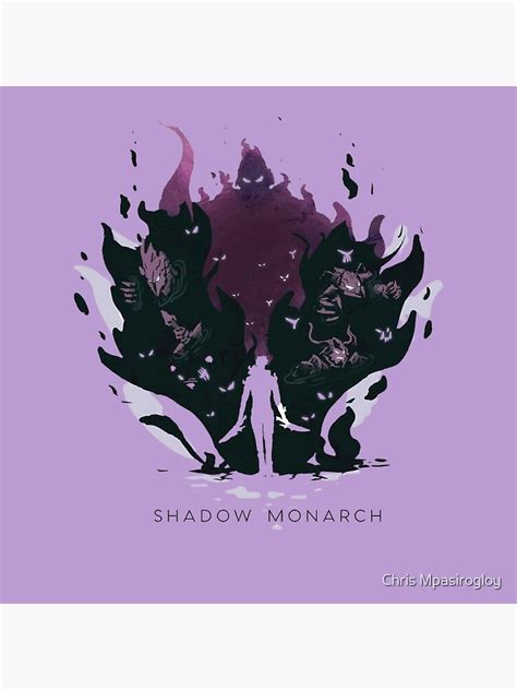 "Shadow Monarch / Sung Jin Woo" Poster for Sale by fitainment | Redbubble