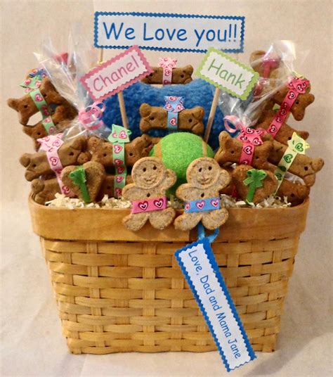 Dog Biscuit Treat Dog T Basket With Squeak By Treatworthypet