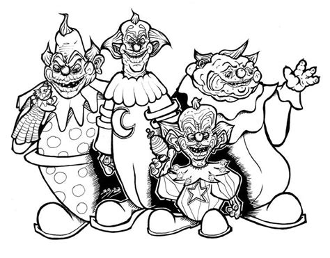 Killer Klowns From Outer Space Coloring Pages Sketch Coloring Page