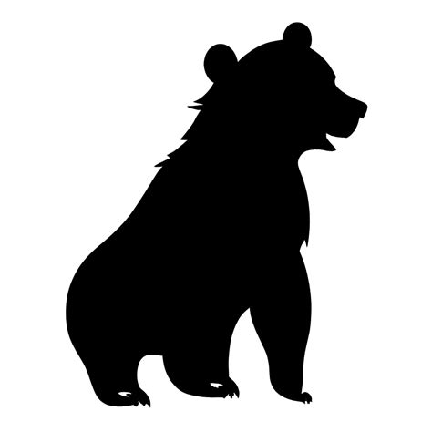 Bear Cub Silhouette Graphic · Creative Fabrica