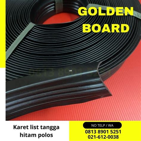 Jual Karet List Tangga Step Nosing Hitam Polos 20 Meter Jakarta