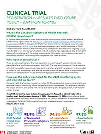 cihrs monitoring  clinical trials registration  disclosure