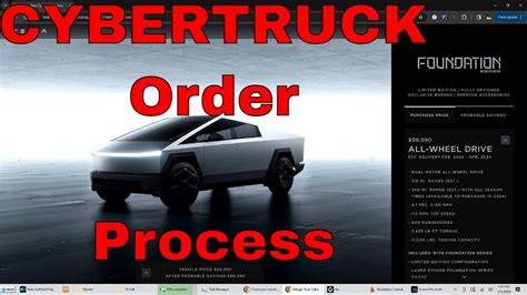 Ordering The Foundation Series Tesla Cybertruck 🚗cybertruck