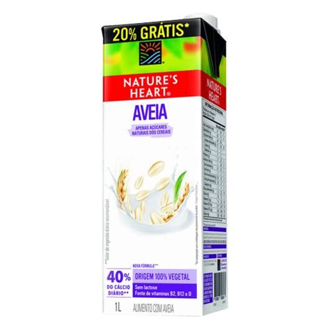 Bebida à Base De Aveia Natures Heart Caixa 1l Grátis 20 Sonda