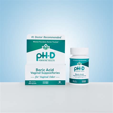 Boric Acid Vaginal Suppositories Ph D Feminine Health