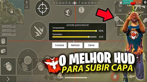 Revelado O Melhor Hud Personalizado Para Subir Capa F Cil No Free Fire