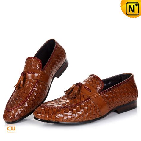 Men's Woven Dress Tassel Loafers Shoes CW750068