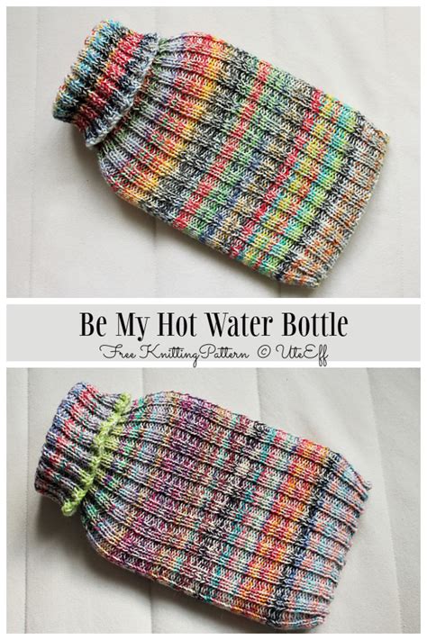 Simple Hot Water Bottle Cover Free Knitting Patterns Knitting Pattern