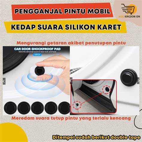 Jual Bantalan Peredam Mobil Pintu Kap Bagasi Karet Hitam Shopee