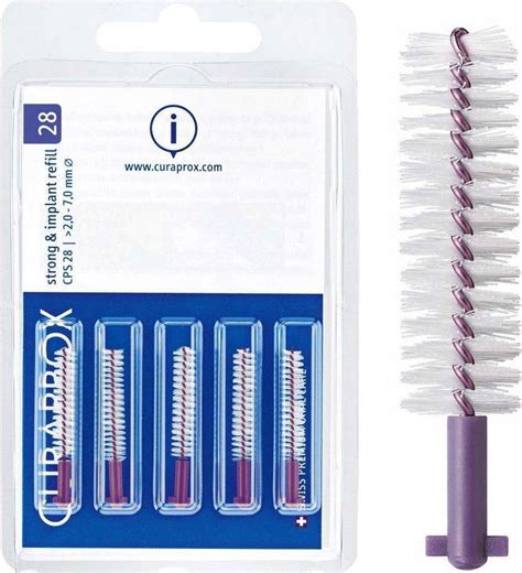 Curaprox Interdental Brushes For Implant Strong Implant Purple Refill